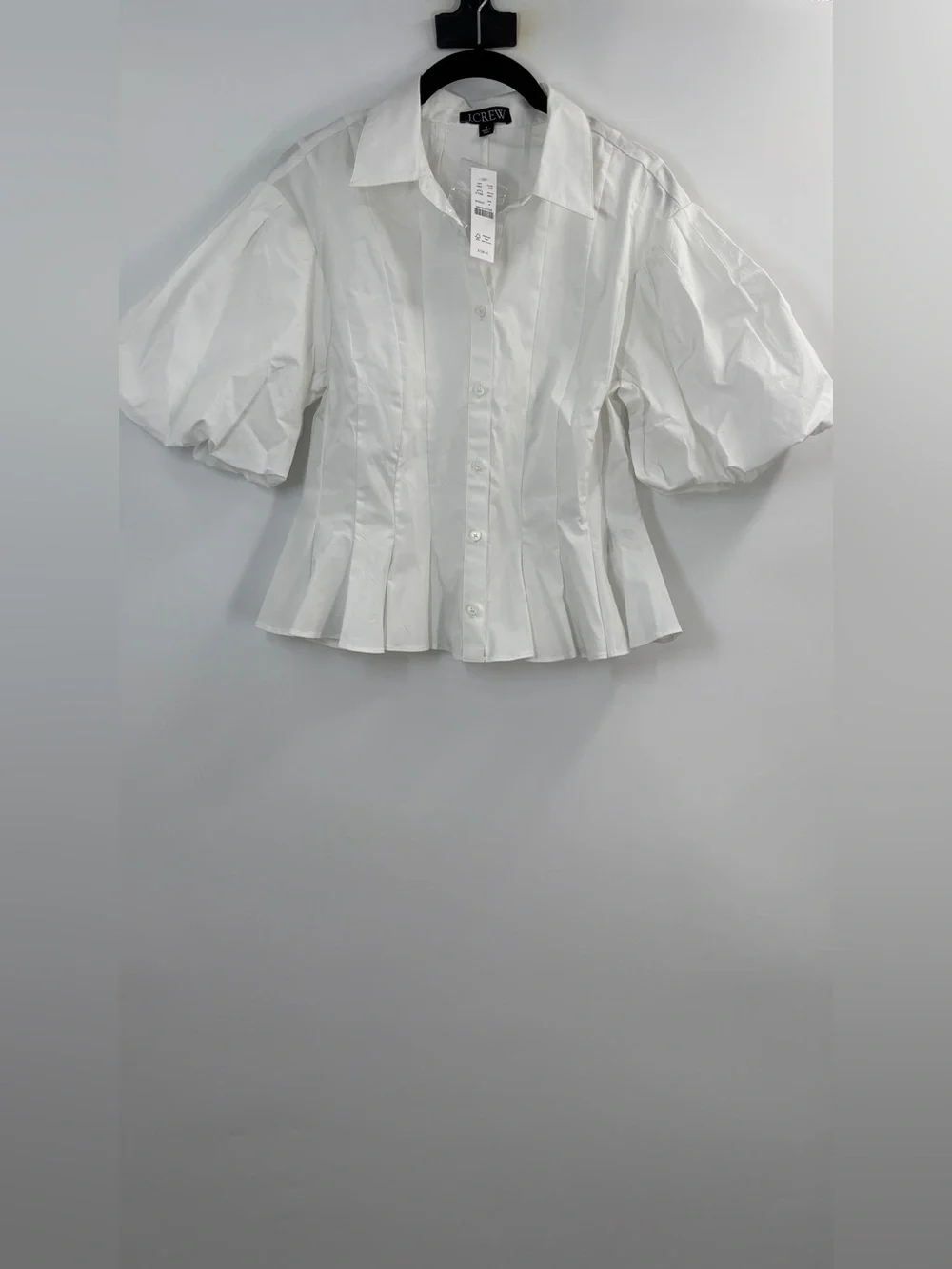J.Crew Puff-sleeve button-up shirt